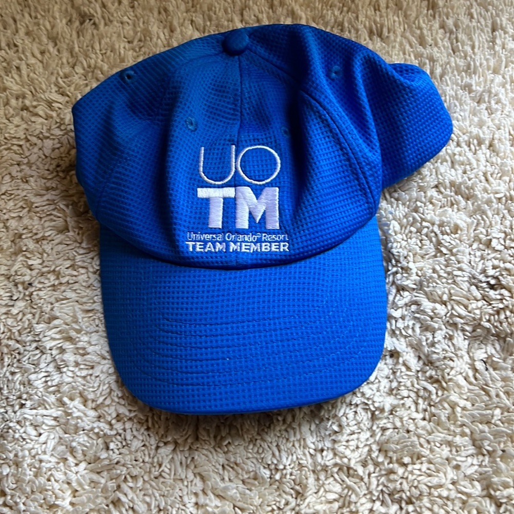 Universal Studios Orlando Team Member Hat Blue UOTM Baseball Cap Adjustable